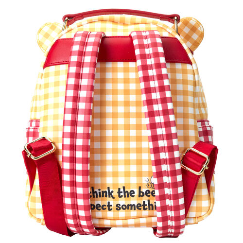 Mochila Gingham Winnie the Pooh Disney Loungefly 25cm trasera