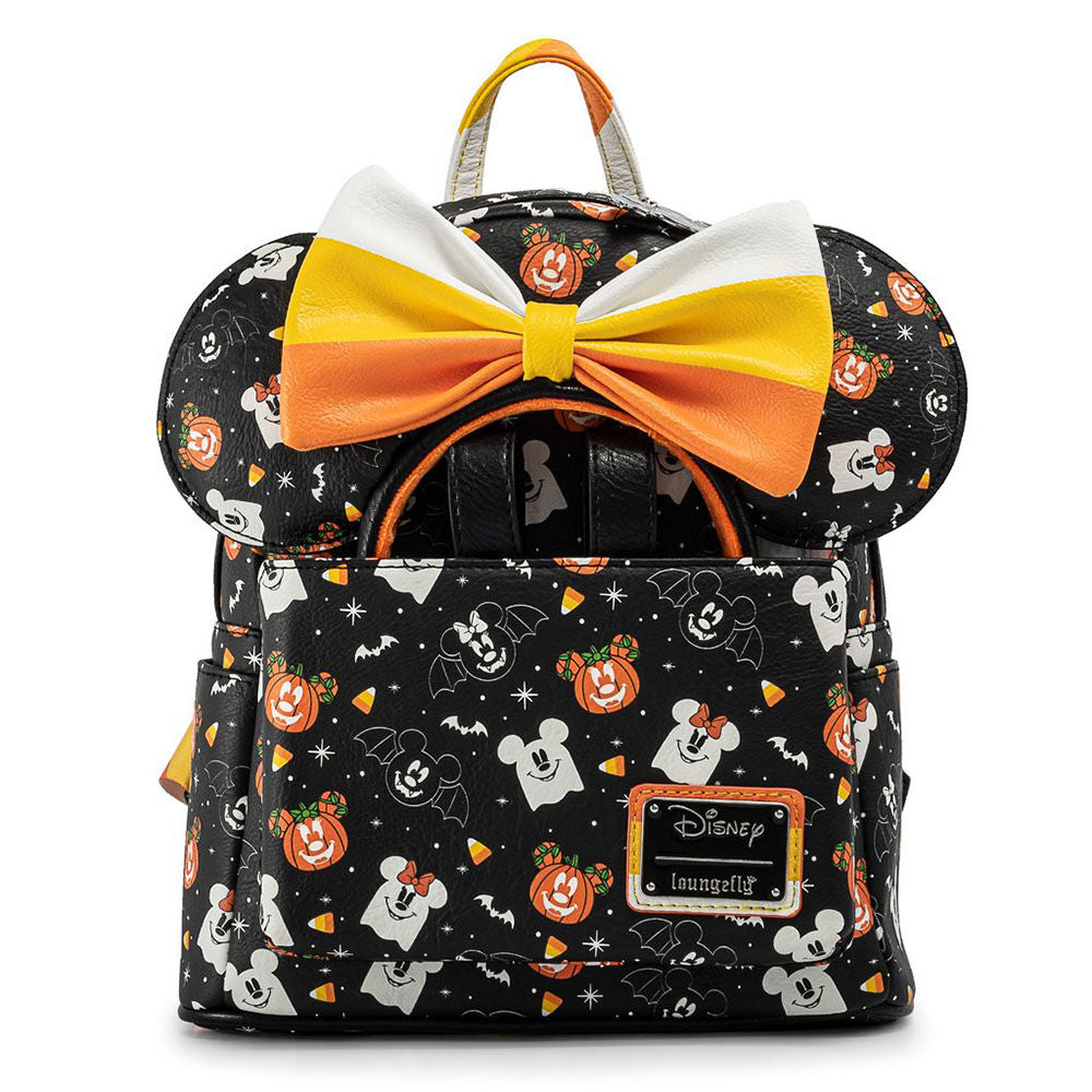 Set Mochila + Diadema orejas Spooky Halloween Mickey and Minnie Disney Loungefly 27cm | Mochila Disney Loungefly Original