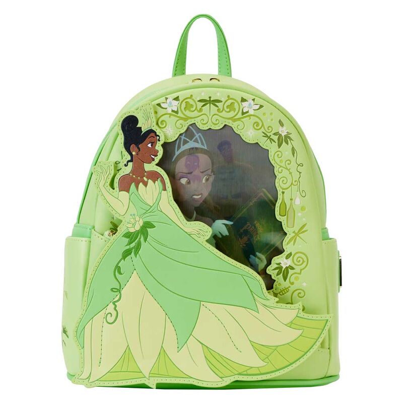 Mochila lenticular Tiana y el Sapo Disney Loungefly 26cm | Mochila Disney Loungefly Original