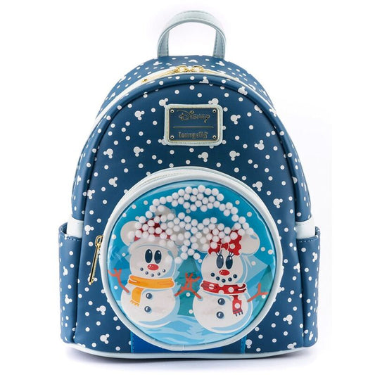 Mochila Mickey Minnie Snowman Disney Loungefly 26cm | Mochila Disney Loungefly Original
